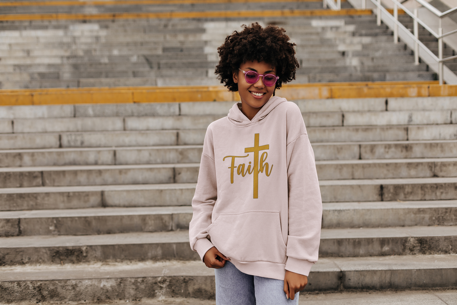 Faith hoodie top