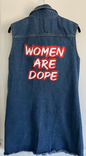 Custom Greek Jean Vest