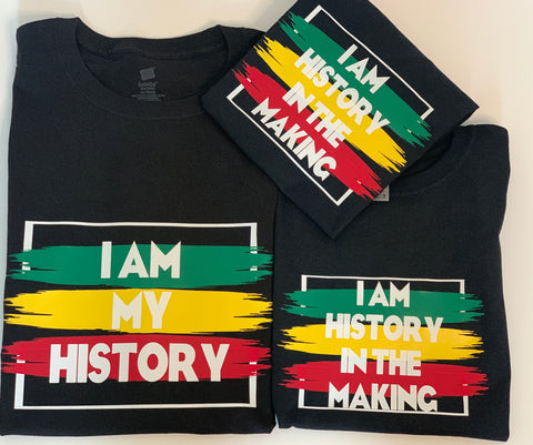 Who is he? Conversation T-shirt with Front & Back Design - Black History